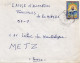 36823# ALGERIE LETTRE Obl MASSENA ORLEANSVILLE 1967 Pour METZ MOSELLE - Algérie (1962-...)