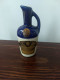 Vintage Mini Liqueur Jug, "Curacao Orange Dolfi", 1/16 Pint Size, Cobalt Blue And Stoneware, France, 1950's - Spirits