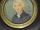 Delcampe - -PORTRAIT MINIATURE HOMME XVIII Signé A.G 1797  Sous Verre Tour Bronze Ciselé    E - Other & Unclassified