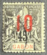 FRAGA0073U4 - Mythology - Surcharged 10 C Over 45 C Used Stamp - Gabon - 1912 - Usados