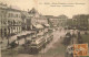 06 - Nice - Place Masséna - Casino Municipal - Animée - Tramway - Automobiles - CPA - Oblitération Ronde De 1928 - Voir  - Transport (road) - Car, Bus, Tramway