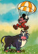 Disney - Mickey - Vaches - CPM - Voir Scans Recto-Verso - Other & Unclassified