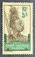 FRAGA0052U2 - Warrior - 5 C Used Stamp - Afrique Equatoriale - Gabon - 1910 - Usados