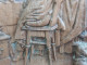 Delcampe - Anciens Panneaux De Bois Sculpté Scènes De Genre - Madera