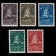 NETHERLAND.1941.SEMI-POSTAL.Rembrandt’s Titus.MNH.Scott B139-B143 - Ungebraucht