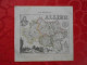 CARTE VUILLEMIN DEPARTEMENT DES BOUCHES DE L'ALLIER (03) - Carte Geographique