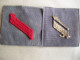 LOT 2 INSIGNES MILITAIRES - ECUSSONS TISSU - - GRADE -     INSIGNE ECUSSON MILITAIRE SCRATCH - - Andere & Zonder Classificatie