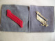 LOT 2 INSIGNES MILITAIRES - ECUSSONS TISSU - - GRADE -     INSIGNE ECUSSON MILITAIRE SCRATCH - - Altri & Non Classificati