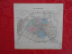 CARTE VUILLEMIN DEPARTEMENT DE PARIS - MUR D'ENCEINTE (75) - Carte Geographique