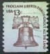 United States, Scott #1618, Used(o) Coil, 1975, Americana Series: Liberty Bell, 13¢, Brown - Oblitérés