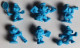 Delcampe - à Choisir 4 Mini Figurines En Plastique Vintage Les Schtroumpfs The Smurfs Lessive OMO - Little Figures - Plastic
