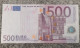 European Union  500 Euro Banknote 2002 Rare X0 Series Germany 500€ 2002 - 500 Euro