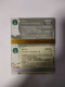 China Gift Cards, Starbucks, 2017, (2pcs) - Tarjetas De Regalo