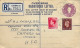 Great Britain Stationary Registered 1956 To USA - Stamped Stationery, Airletters & Aerogrammes