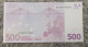 European Union  500 Euro Banknote 2002 Rare N Series Austria 500€ 2002 - 500 Euro