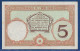 NEW CALEDONIA - Nouméa  - P.36b2 – 5 Francs 1926 AU, S/n H.98 490 - Nouvelle-Calédonie 1873-1985