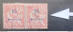 FRANCE FRANCIA MAROCCO 1911 TYPE MOUCHON YVERT N 29A VARIETY CHIFFRES ECARTES - Oblitérés