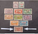 FRENCH OCCUPATION IN SYRIA LATTAQUIE 1940 STAMPS OF SYRIE DE 1930 IN OVERPRINT CAT YVERT N 1....15 RED STAINS - Gebruikt