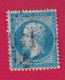 N°22 GC 611A BREST RECOUVRANCE FINISTERE COTE 60€ SUR BLEU BRIEFMARKEN STAMP FRANCE - 1862 Napoleon III