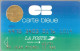 -CARTE-PUCE BULL-MAGNETIQUE-CARTE BLEUE LA POSTE-Exp 02/91-V°Bull CP8  TBE-RARE - Disposable Credit Card