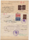 1937. KINGDOM OF YUGOSLAVIA,SERBIA,SOMBOR,4 DUNAVSKA BANOVINA REVENUE STAMPS,SOMBOR REGIONAL COURT CERTIFICATE - Briefe U. Dokumente