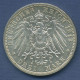 Preußen 3 Mark 1913 A, 25 Jähriges Regierungsjubiläum, J 112 Vz/st (m6426) - 2, 3 & 5 Mark Argento