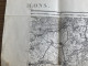 Carte état Major CHALONS 50 TYPE 1889 1896 54x34cm LA VEUVE DAMPIERRE-AU-TEMPLE VADENAY CUPERLY ST-ETIENNE-AU-TEMPLE BOU - Geographical Maps
