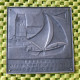 Medaile :Plaquette. Zeilprijs, Zeilvereniging Frisia Grou 1860-1960-  Original Foto  !!  Medallion  Dutch - Professionnels/De Société