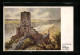 Künstler-AK Hans Rudolf Schulze: Burg Gutenfels Am Rhein  - Schulze, Hans Rudolf