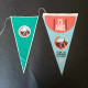 Portugal Duas Bandeirolas Clube De Campismo De Lisboa 50 Anos 1966 Fanion Camping Club Pennant - Andere & Zonder Classificatie