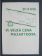 GEDENKBLATT Pamětní List VI. Velká Cena Masarykova Brno 1935  / P7196 - Lettres & Documents