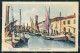 Forlì Cesenatico Porto Canale Barche Cartolina RB6739 - Forli