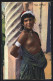AK Türkisch-orientalische Typen, Araberin Mit Nackter Brust An Säule Gelehnt  - Ohne Zuordnung