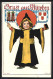Künstler-AK P.O.Engelhard (P.O.E.): Münchner Kindl, Wappen, Frauenkirche  - Engelhard, P.O. (P.O.E.)