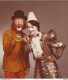 CF / Vintage Old Circus Photo // Carte Photo Ancienne Cirque Attraction // Clown PAPINI Couple - Altri & Non Classificati
