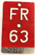 Velonummer Fribourg FR 63 - Placas De Matriculación