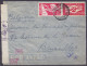 Portugal - Env. Par Avion Affr. 3$50 Càd LISBOA /-2 JAN 1942 Pour BRUXELLES Belgique - Bande Et Cachet Censure Allemande - Cartas & Documentos