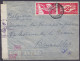 Portugal - Env. Par Avion Affr. 3$50 Càd LISBOA /-2 JAN 1942 Pour BRUXELLES Belgique - Bande Et Cachet Censure Allemande - Lettres & Documents