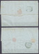 Levant - Lot 2 L. Càd SMYRNE /1856/ TURQUIE Pour ? - Voir Scans - Covers & Documents