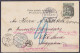 Hong Kong - CP Affr. 2c Càd VICTORIA /17 AP 1904 Pour PORT-SAÏD Réexpédiée à HAMBURG Allemagne - Càd PORT-SAÏD & Arrivée - Lettres & Documents