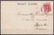 Sierra Leone - CP Freetown Affr.1d Càd "PAQUEBOT /? 13 1907/ PLYMOUTH" Pour BRUXELLES - Sierra Leone (...-1960)