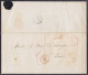 Faire-part De Décès Càd ATH /7 AVRIL 1848 Pour Baron De Warenghien à DOUAI France - [P.P.] - Càd "BELGIQUE / LILLE" & Po - 1830-1849 (Independent Belgium)