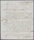 L. Datée 12 ? An 2 De HARELBEKE Pour PARIS - Griffe "9I/ COURTRAI" - Port "4" (au Dos: Cachet Date Arrivée PARIS - 1794-1814 (Periodo Frances)