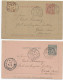 2x Kartenbriefe Monaco Nach Gera, 1894 - Other & Unclassified