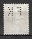 815	N°	137	Perforé	-	FK 56	-	F. KRONHEIMER ET Cie - Used Stamps