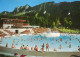 OBERAMMERGAU, BAVARIA, SPA, POOL, MOUNTAIN, FOUNTAIN, GERMANY, POSTCARD - Oberammergau