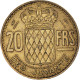 Monnaie, Monaco, 20 Francs, Vingt, 1950 - 1949-1956 Alte Francs