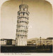 Photo Stéréoscopique 7,2x7,5cm Carte 17,2x8,9cm Vues D'Italie S. 114 - 534 PISE.  La Tour Penchée* - Stereoscopio