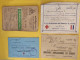 Lot De 4 Documents Transfusion Sanguine Croix Rouge Française / Militaire Militaria Auberge De La Jeunesse Laïque Nolay - Documenti