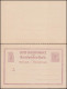 Luxemburg Postkarte P 6 Wappen Im Kreis 6/6 C. Rotviolett, Ungebraucht - Andere & Zonder Classificatie